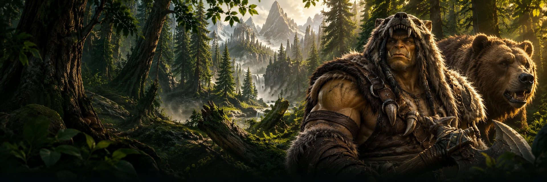 Художественная сцена охотника WoW Forever