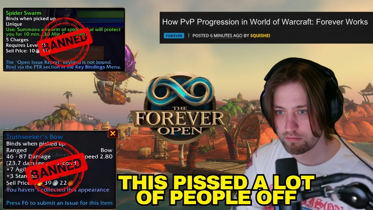 Оригинальная обложка Sodapoppin: WoW Forever PvP Progression & New Tournament Rules
