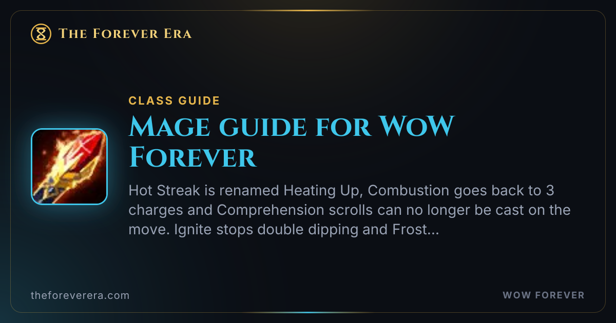 Обложка обновлённого гайда The Forever Era по классу Mage